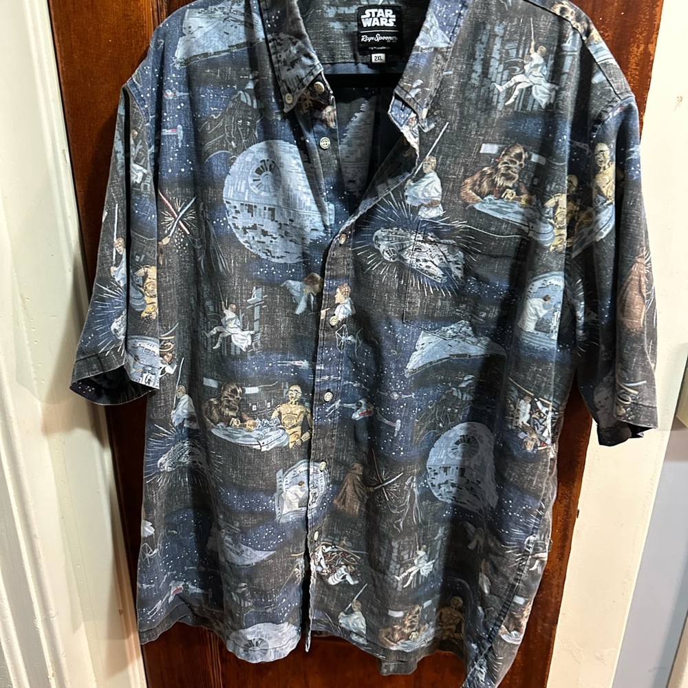 Reyn Spooner Classic Star Wars button shirt men’s size 2XL